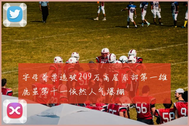 字母哥票选破209万高居东部第一雄鹿虽第十一依然人气爆棚